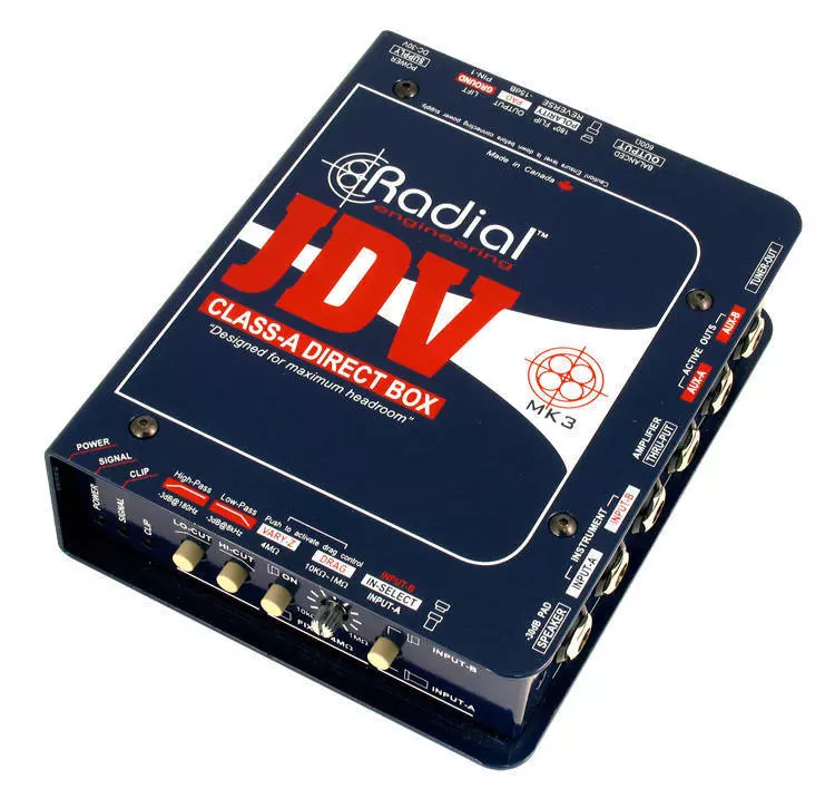 JDV Mk3 Active 2-in, 4-out Class A DI Box