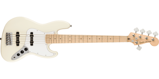 Squier - Affinity Series Jazz Bass V, Maple Fingerboard - Olympic White