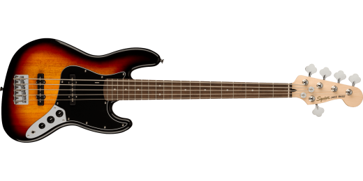 Affinity Series Jazz Bass V, Laurel Fingerboard - 3-Colour Sunburst