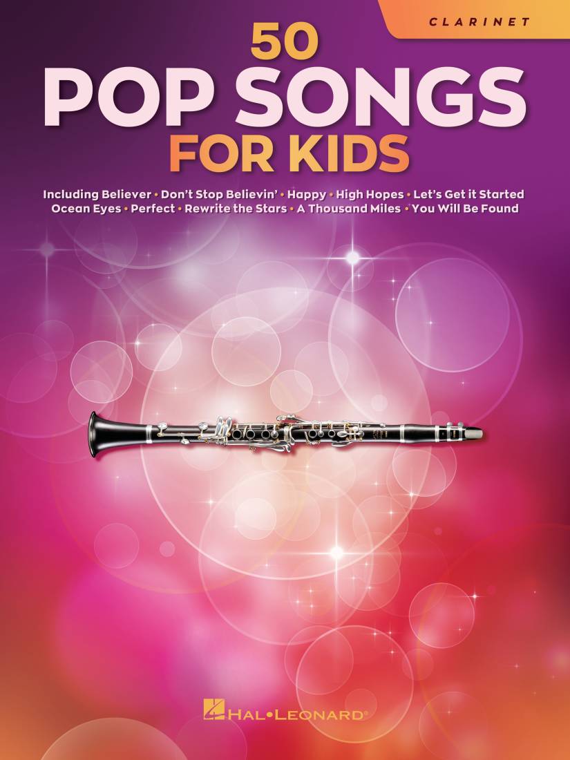 50 Pop Songs for Kids - Clarinet - Book