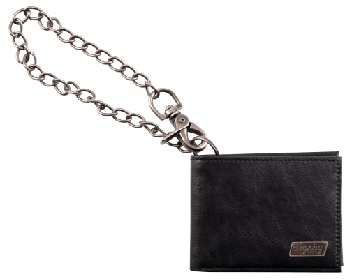 Leather Wallet with Chain