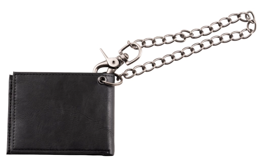 Leather Wallet with Chain