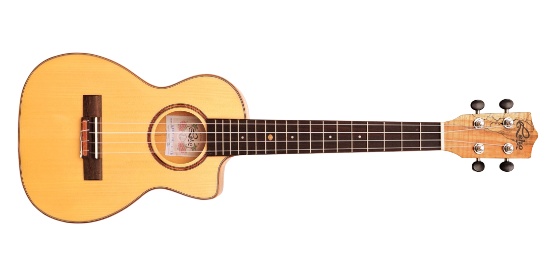 Tenor Ukulele, Spruce / Spalted Maple, Thin Body