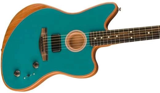 American Acoustasonic Jazzmaster, Ebony Fingerboard - Ocean Turquoise