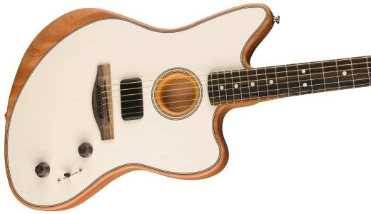 American Acoustasonic Jazzmaster, Ebony Fingerboard - Arctic White