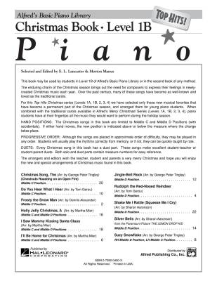 Alfred\'s Basic Piano Library: Top Hits! Christmas Book 1B - Lancaster/Manus - Piano - Book