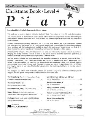 Alfred\'s Basic Piano Library: Top Hits! Christmas Book 4 - Lancaster/Manus - Piano - Book