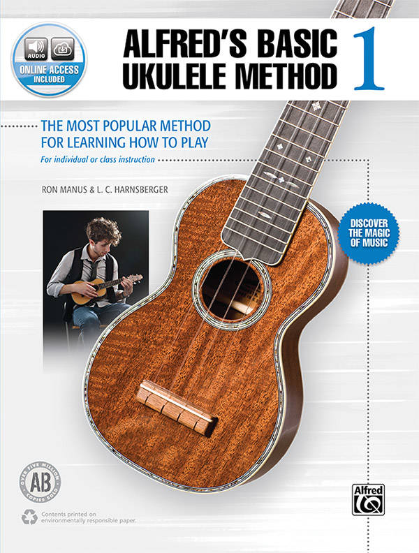 Alfred\'s Basic Ukulele Method 1 - Manus/Harnsberger - Ukulele - Book/Audio Online