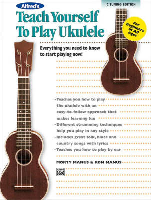 Alfred Publishing - Alfreds Teach Yourself to Play Ukulele, C-Tuning Edition - Manus/Manus - Ukulele - Book