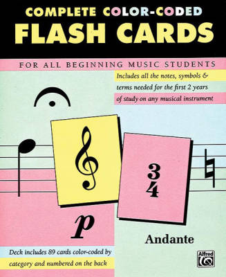 Alfred Publishing - Complete Color-Coded Flash Cards: For All Beginning Music Students - Cartes
