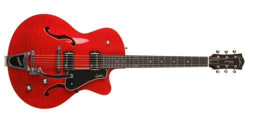 Archtop 5th Avenue Uptown - Trans Red GT w/Bigsby