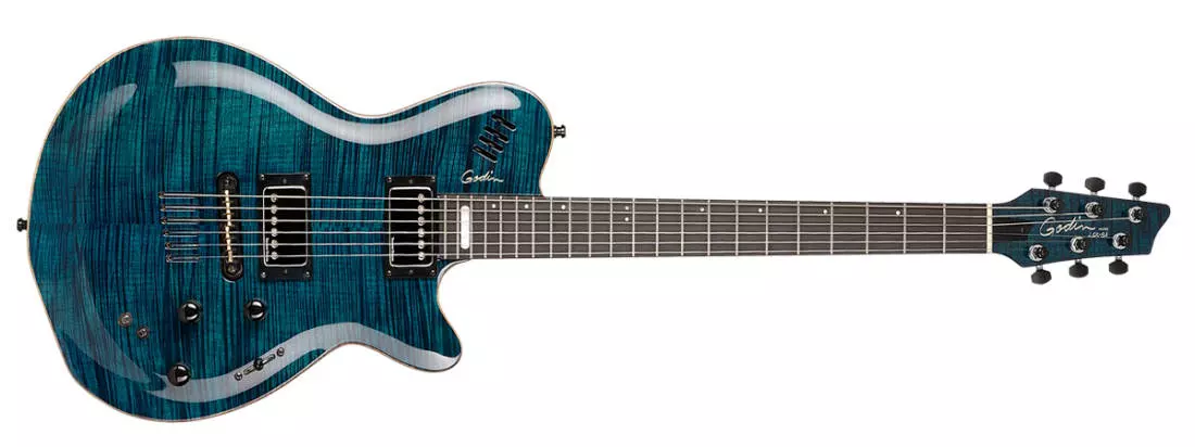 LGX-SA AAA Electric Guitar w/VBGSE Bag - Trans Blue Flame
