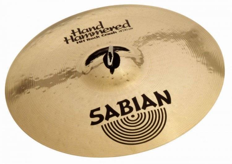 Sabian Hand Hammered Rock Crash Cymbal 16 Inch Long & McQuade