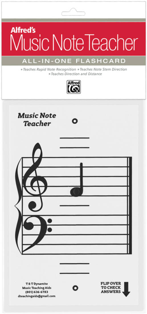 Alfred\'s Music Note Teacher: All-In-One Flashcard (White)