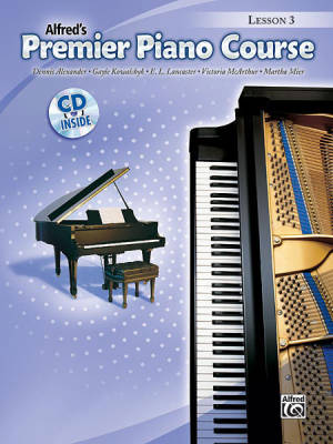 Alfred Publishing - Premier Piano Course, Lesson 3 - Piano - Book/CD
