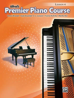 Alfred Publishing - Premier Piano Course, Lesson 4 - Piano - Book