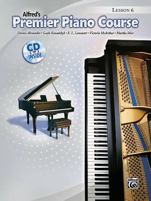 Alfred Publishing - Premier Piano Course, Lesson 6 - Piano - Book/CD