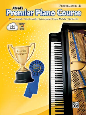 Alfred Publishing - Premier Piano Course, Performance 1B - Piano - Livre/Audio en ligne
