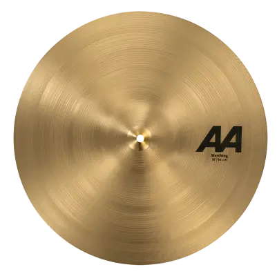 AA Marching Band Medium-Heavy Cymbals with Straps - 18\'\' (Pair)