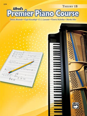 Alfred Publishing - Premier Piano Course, Theory 1B - Piano - Book