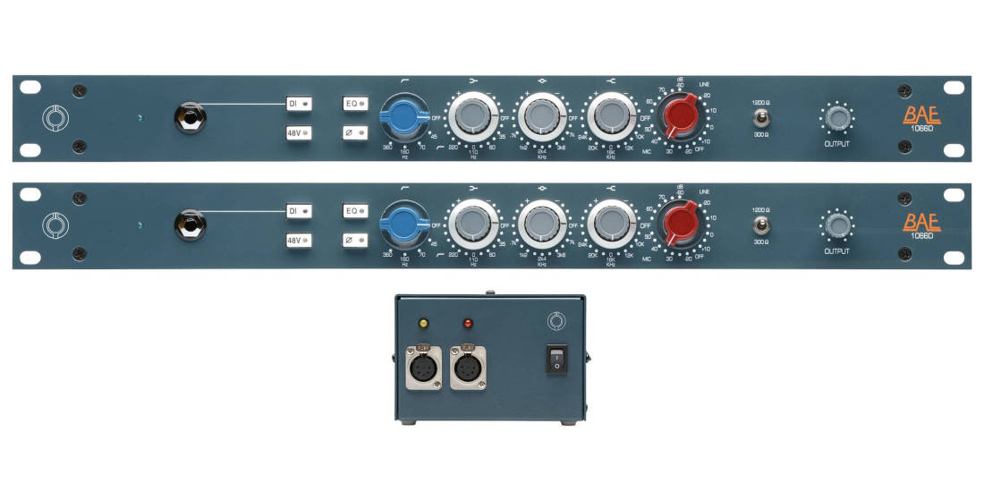 BAE Audio 1066D Rackmount Pair With Power Supply Long & McQuade