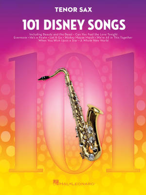 101 Disney Songs - Tenor Sax - Book