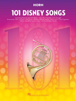 101 Disney Songs - Horn - Book