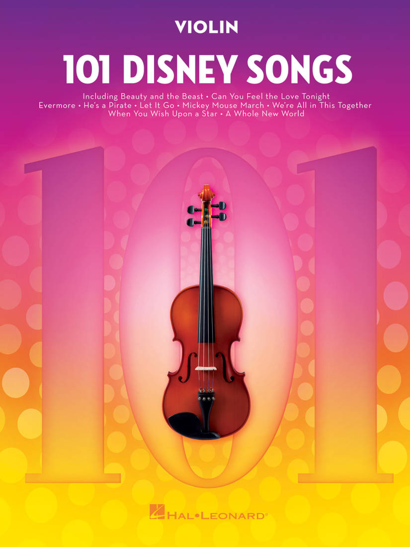 101 Disney Songs - Violin - Book