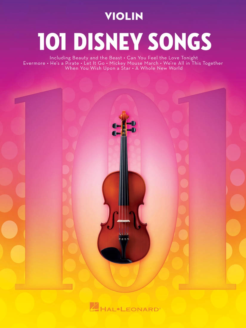 101 Disney Songs - Violin - Book