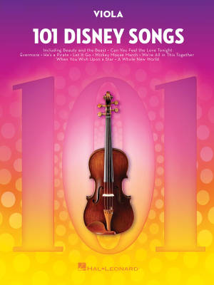 101 Disney Songs - Viola - Book