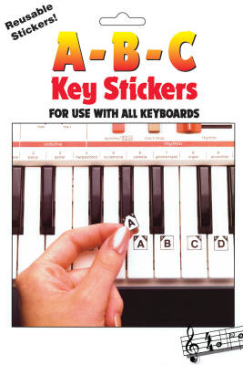 Hal Leonard - ABC Keyboard Stickers - Piano
