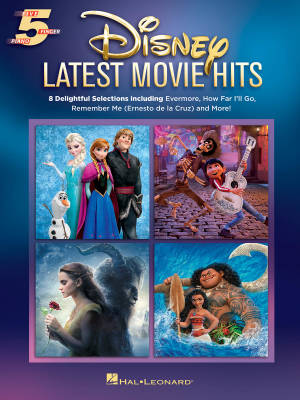 Disney Latest Movie Hits - Five Finger Piano - Book