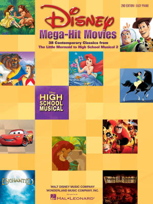 Hal Leonard - Disney Mega-Hit Movies - Easy Piano - Book