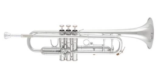 Bach - BTR201 Student Bb Trumpet with Gold-Brass Leadpipe - Silver-Plated