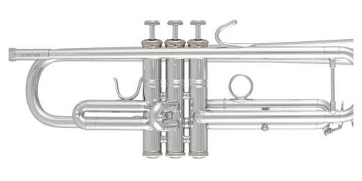 BTR411 Intermediate Bb Trumpet with .459\'\' Bore - Silver-Plated