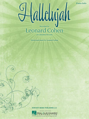 Hal Leonard - Hallelujah - Cohen - Piano - Partition