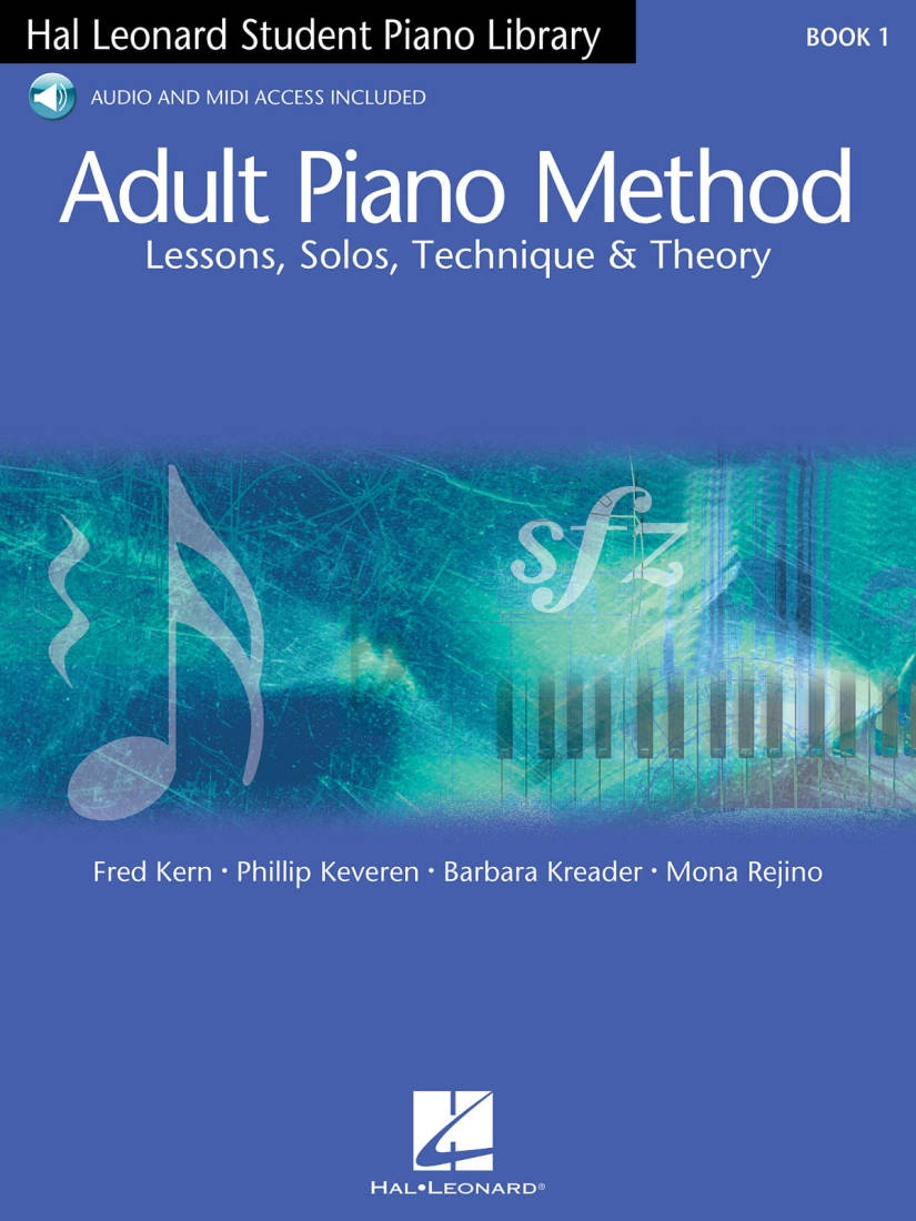 Adult Piano Method, Book 1 (Hal Leonard Student Piano Library) - Piano - Book/Audio Online