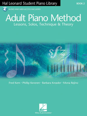 Hal Leonard - Adult Piano Method, Book 2 (Hal Leonard Student Piano Library) - Piano - Book/Audio Online