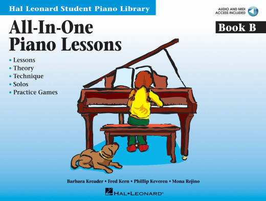All-in-One Piano Lessons, Book B (Hal Leonard Student Piano Library) - Piano - Book/Audio Online