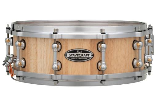 StaveCraft 14x5\'\' Thai Oak Snare Drum, Hand-Rubbed Natural
