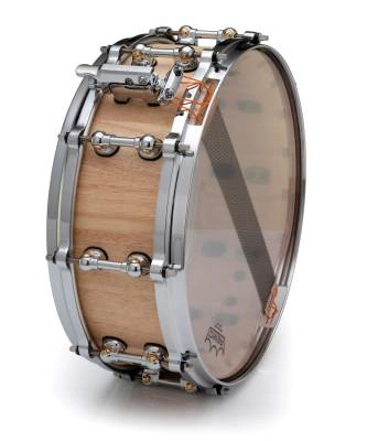 StaveCraft 14x5\'\' Thai Oak Snare Drum, Hand-Rubbed Natural