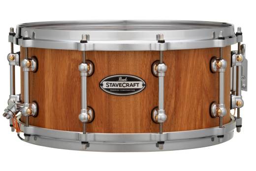 Pearl - StaveCraft 14x6.5 Makha Snare Drum, Hand-Rubbed Natural