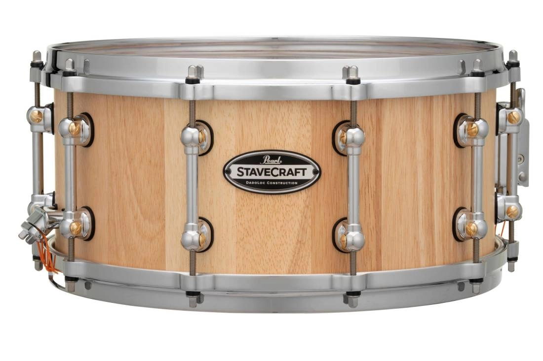 StaveCraft 14x6.5\'\' Thai Oak Snare Drum, Hand-Rubbed Natural