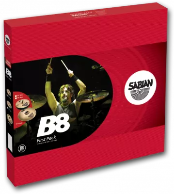 B8 Cymbal First Pack - 13 Inch Hi-Hats Cymbals - 16 Crash Cymbal