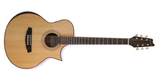 Denver - Orchestra Model Spruce Top Cutaway Electric Acoustic Guitar - Natural
