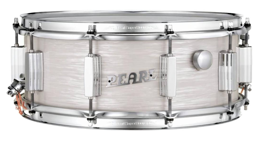 President Series Phenolic 5.5x14\'\' Snare Drum - Pearl White