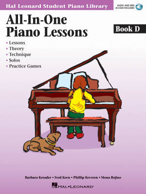 Hal Leonard - All-in-One Piano Lessons, Book D (Hal Leonard Student Piano Library) - Piano - Book/Audio Online