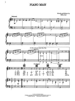 Piano Man - Joel - Piano/Vocal/Guitar - Sheet Music