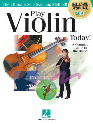 Play Violin Today! Beginner\'s Pack, Method Books for Levels 1 & 2 - Hahn - Book/Media Online