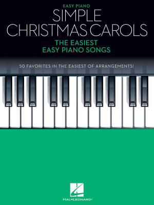 Simple Christmas Carols: The Easiest Easy Piano Songs - Piano - Book